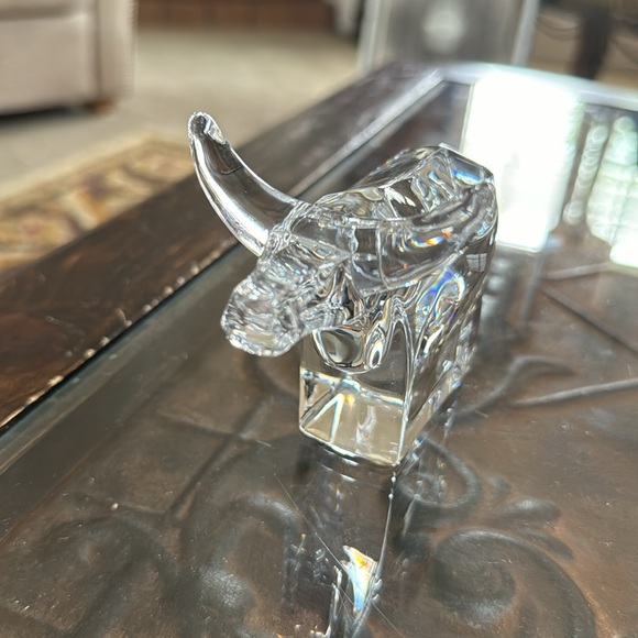 Orrefors  Crystal bull figurine 4807-20 Gunnar Cyren - Picture 2 of 5